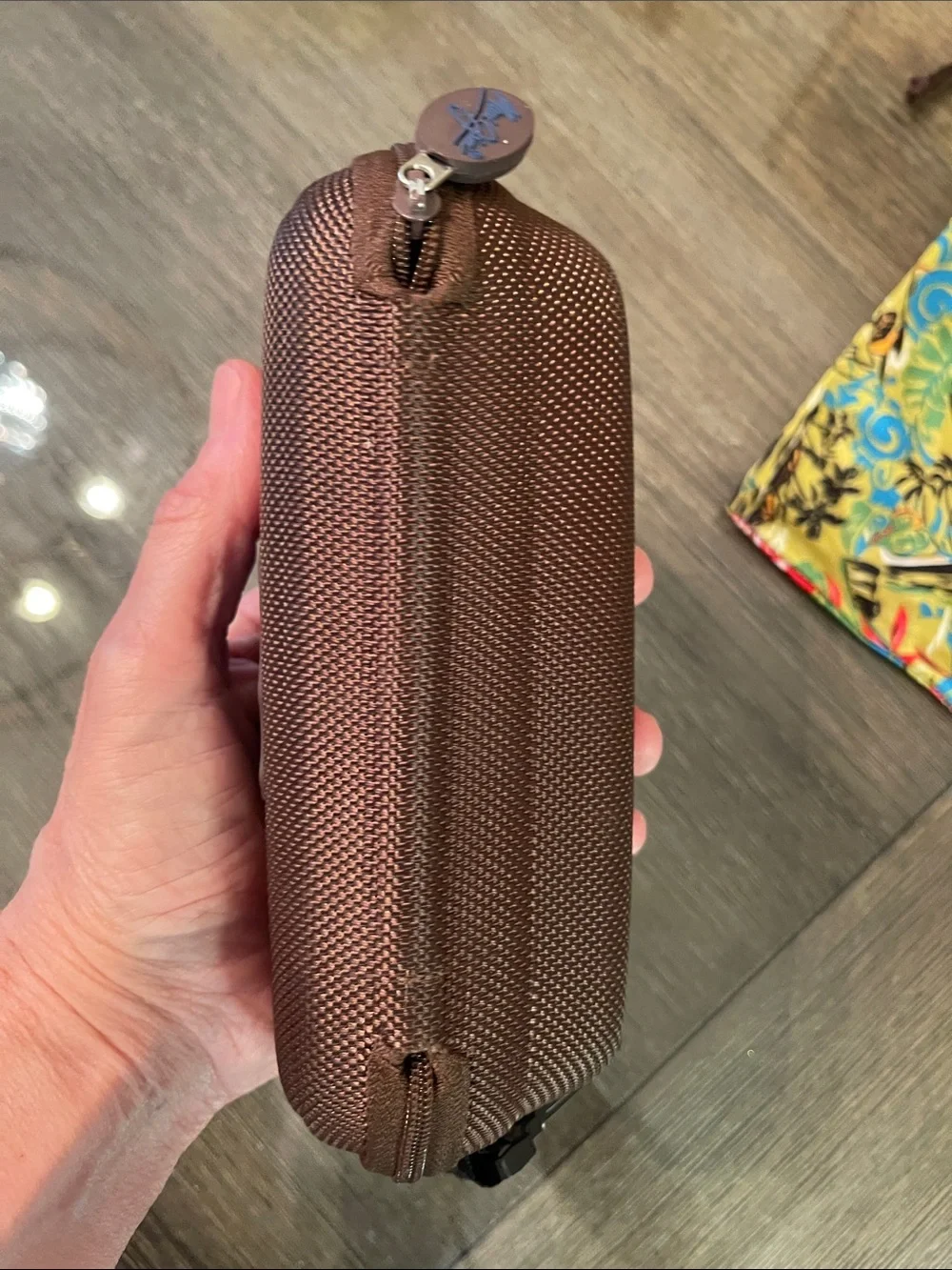 Maui Jim Sport Sunglasses Semi-Hard Zipper Case in Brown Case Only
